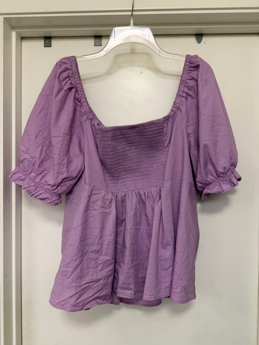 Torrid Disney Tangled Rapunzel Peplum Top Purple Stretch‎ Poplin Size 1X - Picture 7 of 11